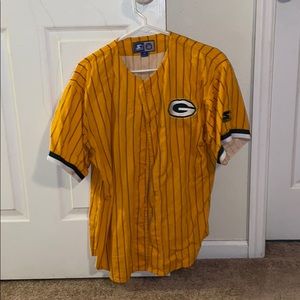 Green Bay packers button up